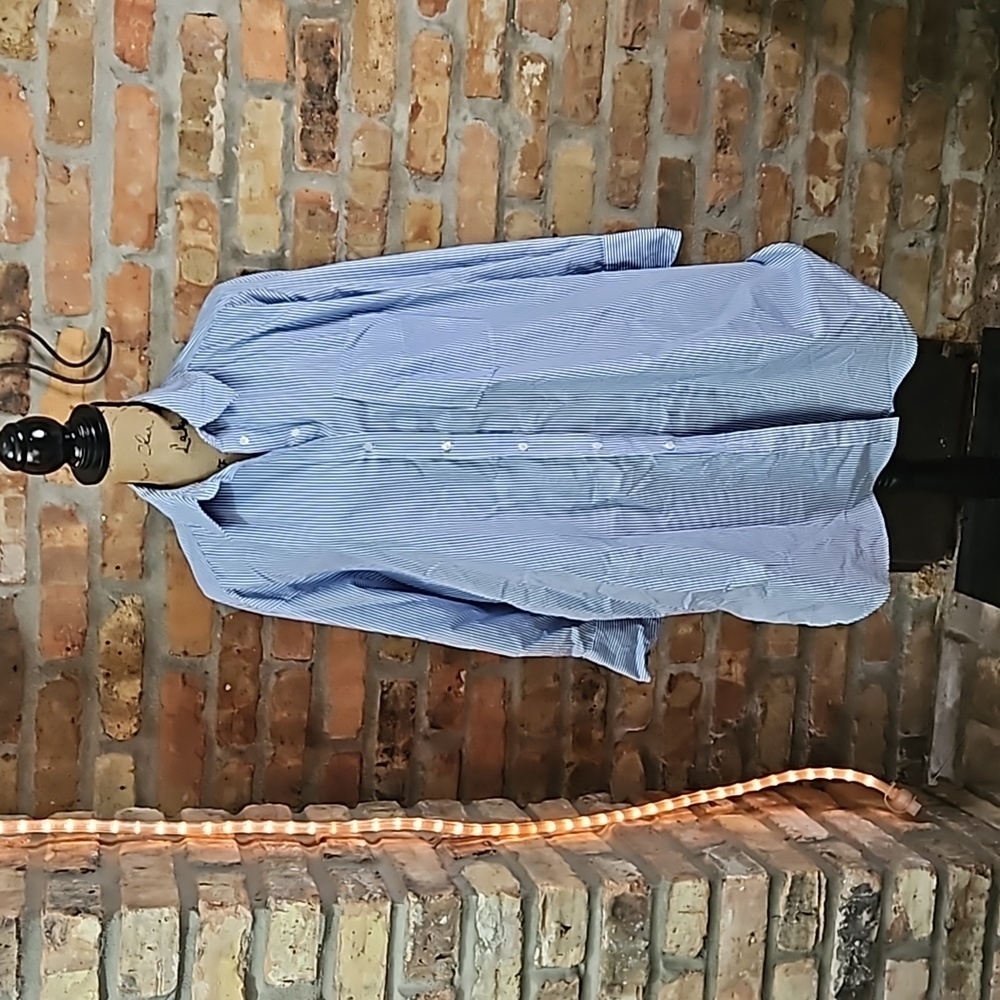 Zara Blue Striped Midi Dress